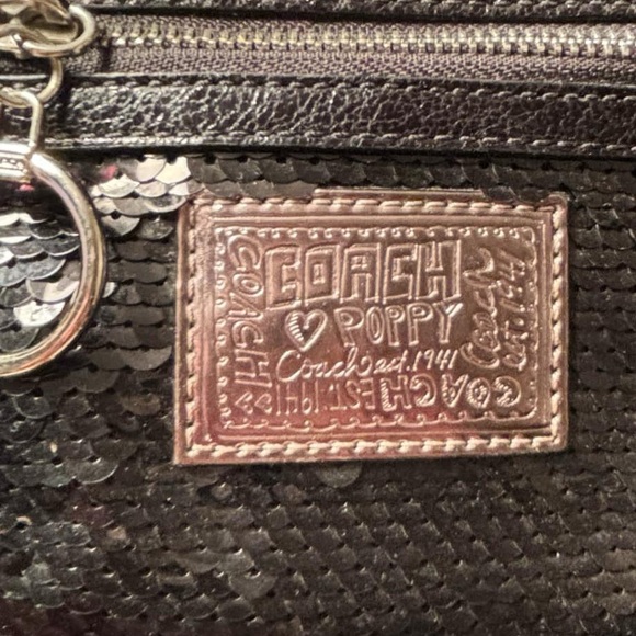 Coach Poppy Sequins Over the shoulder bag - Picture 3 of 10